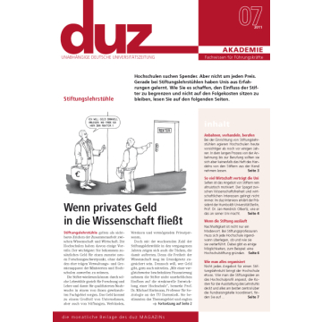 duz Akademie – Ausgabe 30 „Stiftungslehrstühle“