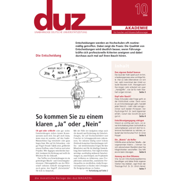 duz Akademie – Ausgabe 9 „Die Entscheidung“